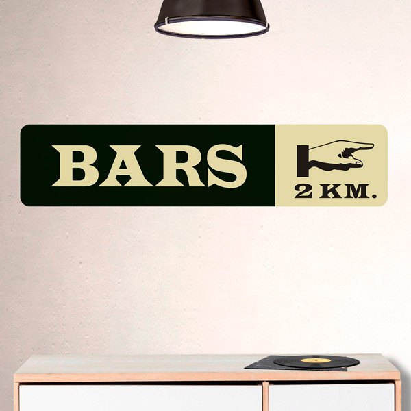 Wall Stickers: Bars 2 km 1
