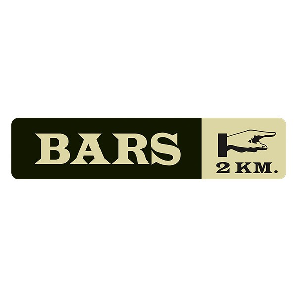 Wall Stickers: Bars 2 km