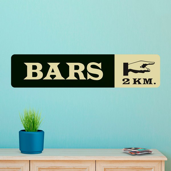 Wall Stickers: Bars 2 km