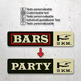 Wall Stickers: Bars 2 km 4
