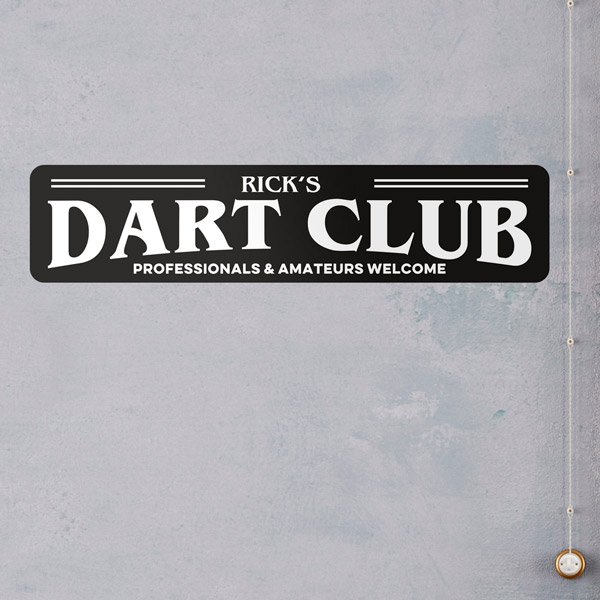 Wall Stickers: Dart Club