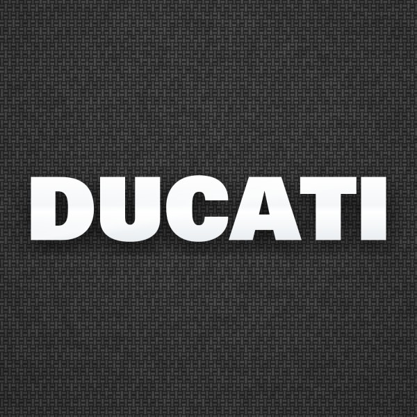 Car & Motorbike Stickers: Ducati logotype straight