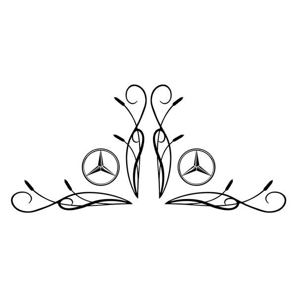 Car & Motorbike Stickers: Mercedes shield for truck