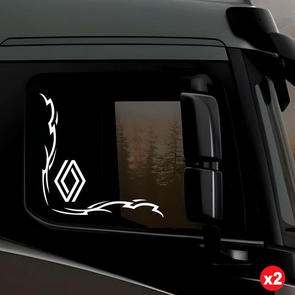 Car & Motorbike Stickers: Renault shield tribal for truck