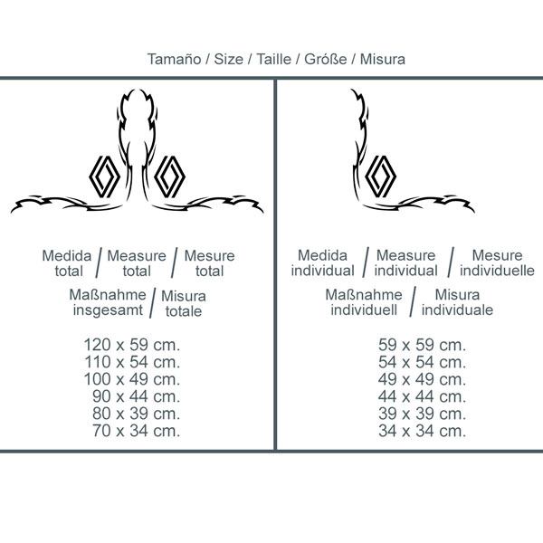 Car & Motorbike Stickers: Renault shield tribal for truck