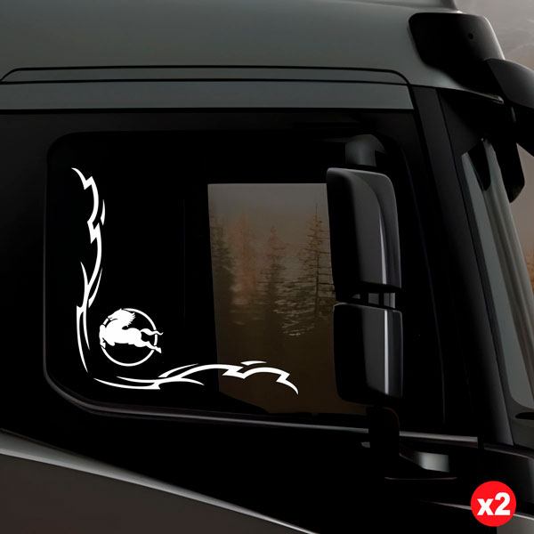 Car & Motorbike Stickers: Iveco shield tribal for truck