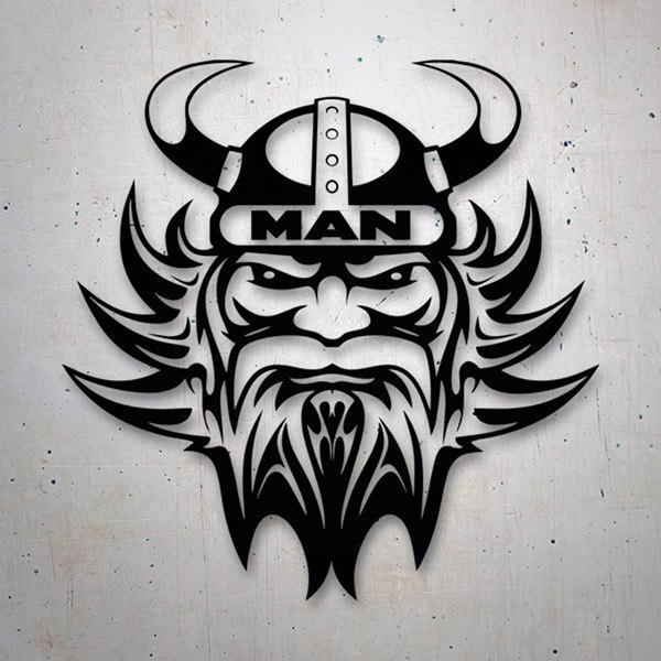 Car & Motorbike Stickers: Viking Man