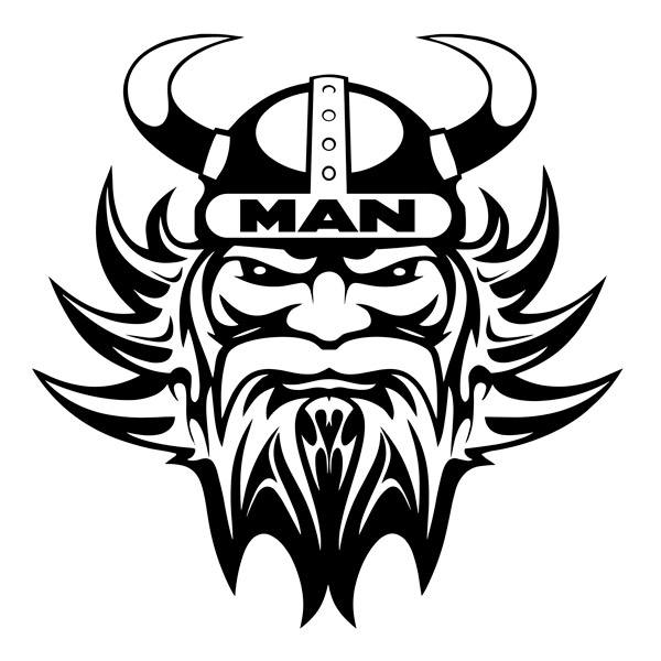 Car & Motorbike Stickers: Viking MAN