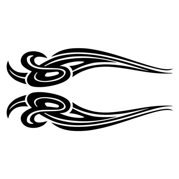 Car & Motorbike Stickers: Tribal Cloud for truck