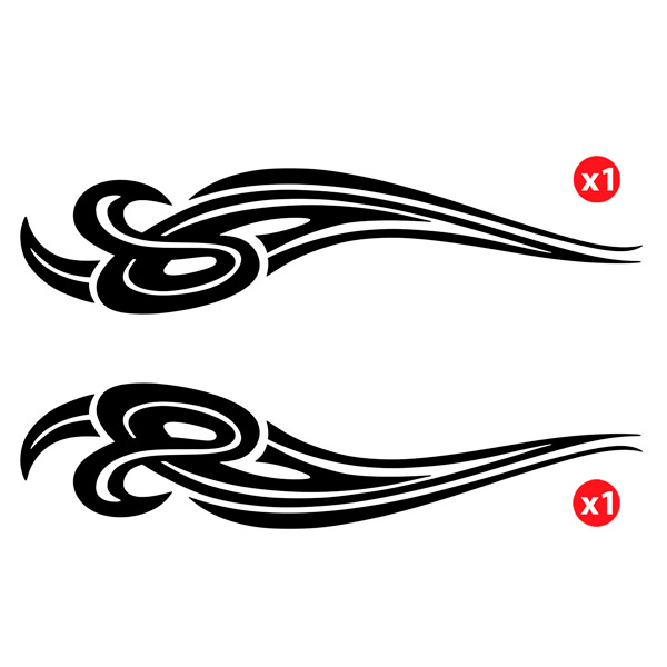 Car & Motorbike Stickers: Tribal Cloud for truck