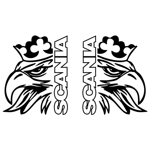 Car & Motorbike Stickers: Scania eagle for truck