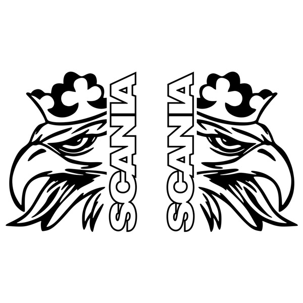 Car & Motorbike Stickers: Scania eagle for truck