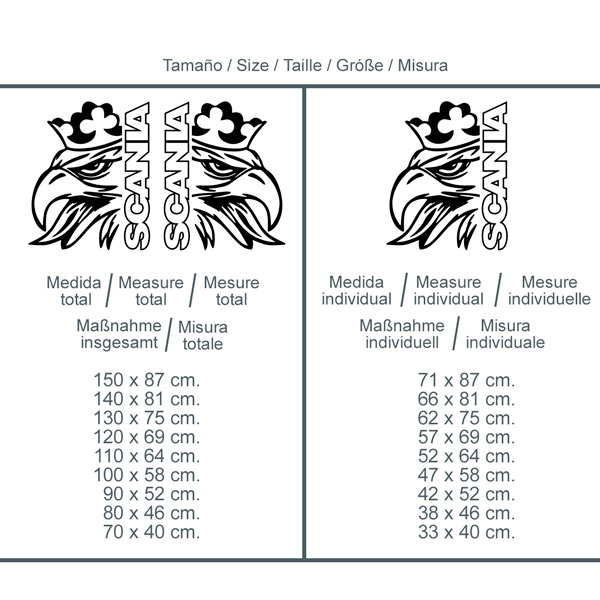 Car & Motorbike Stickers: Scania eagle for truck