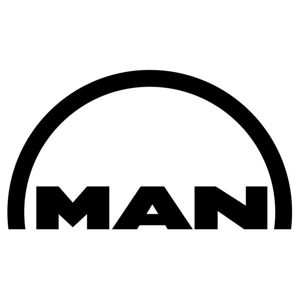 Car & Motorbike Stickers: Simple MAN logo for truck