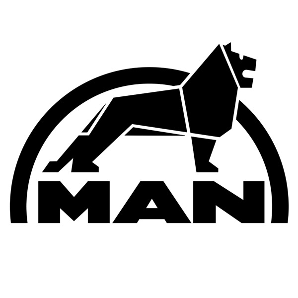 Car & Motorbike Stickers: MAN Lion logo for truck