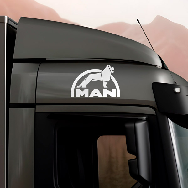 Car & Motorbike Stickers: MAN Lion logo for truck