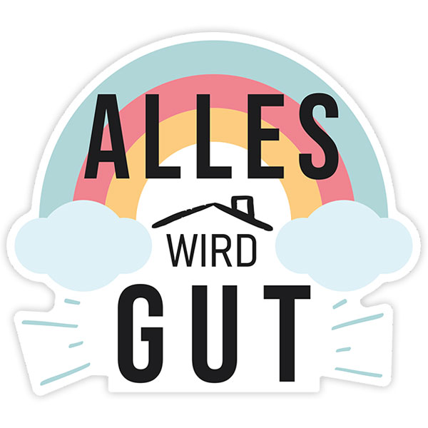 Wall Stickers: Rainbow Alles wird gut