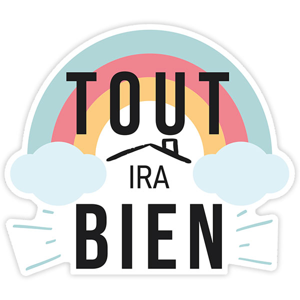 Wall Stickers: Rainbow Tout ira bien