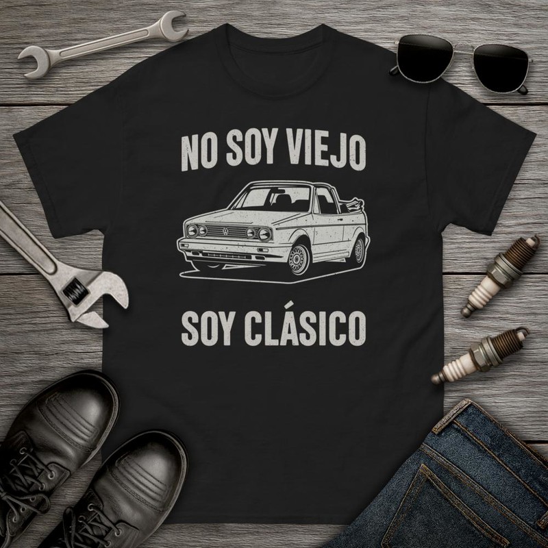 T-shirts: Not Old, Just Classic VW Golf Cabrio