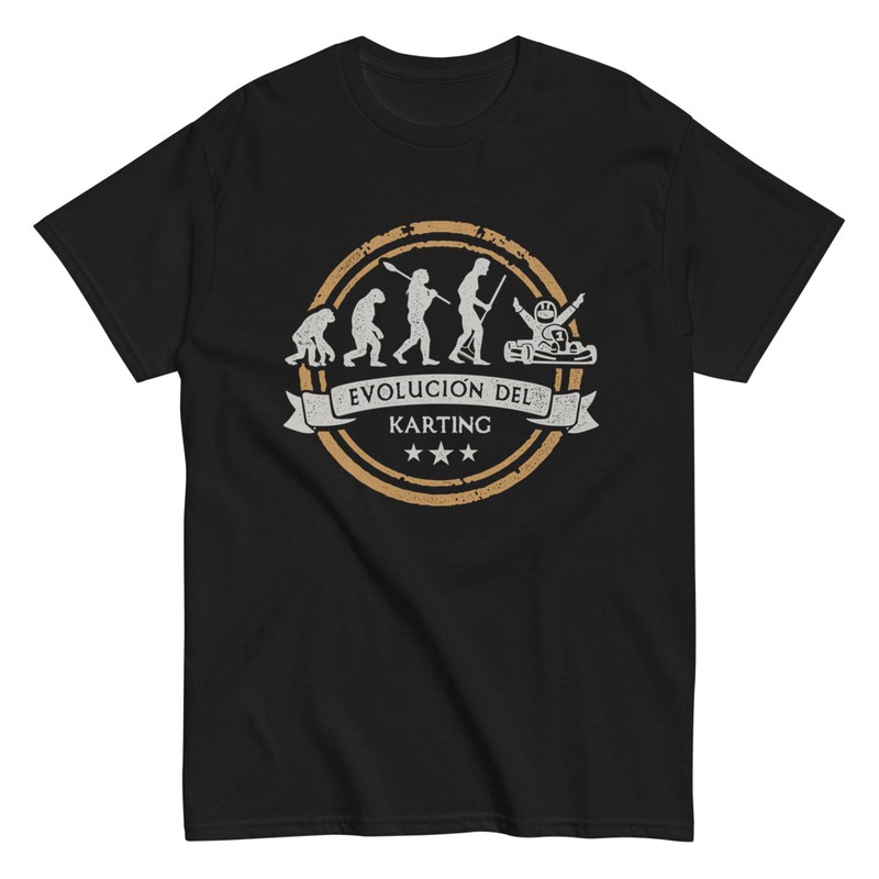 T-shirts: Evolution of Karting with Moving Silhouettes