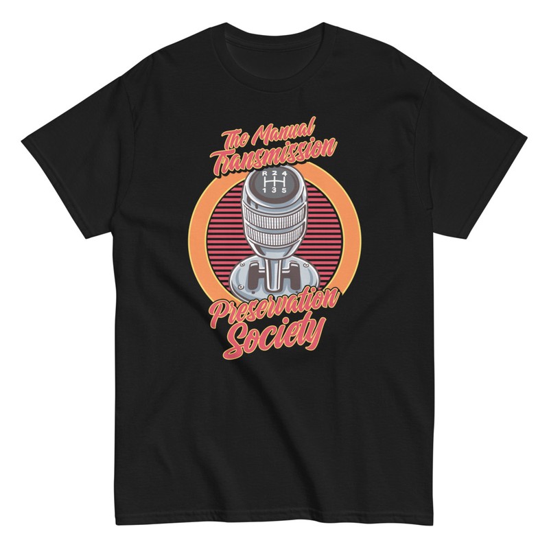 T-shirts: The Manual Transmission Preservation Society