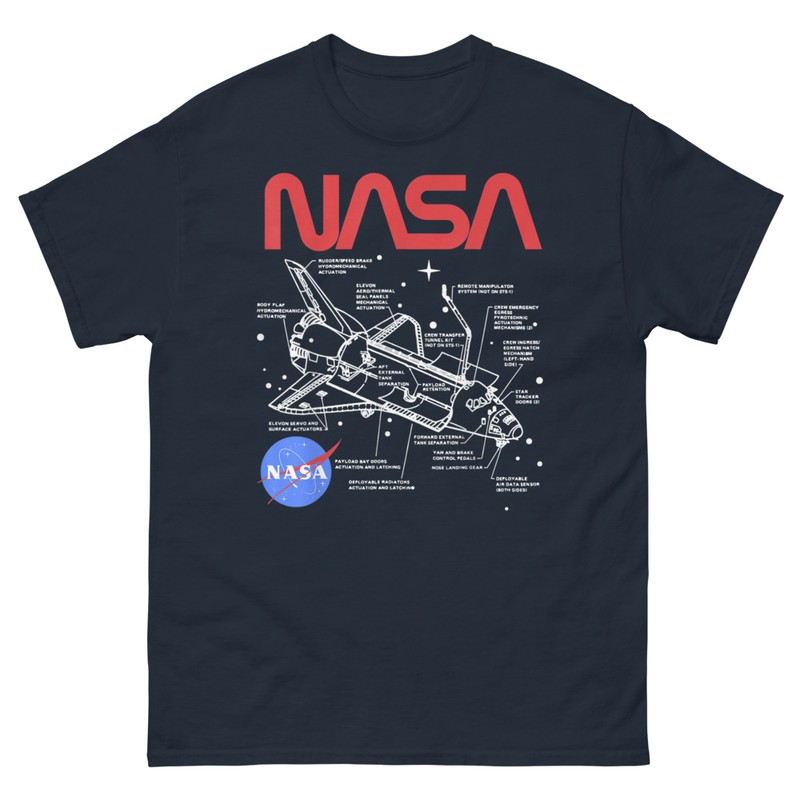 T-shirts: NASA Shuttle Diagram