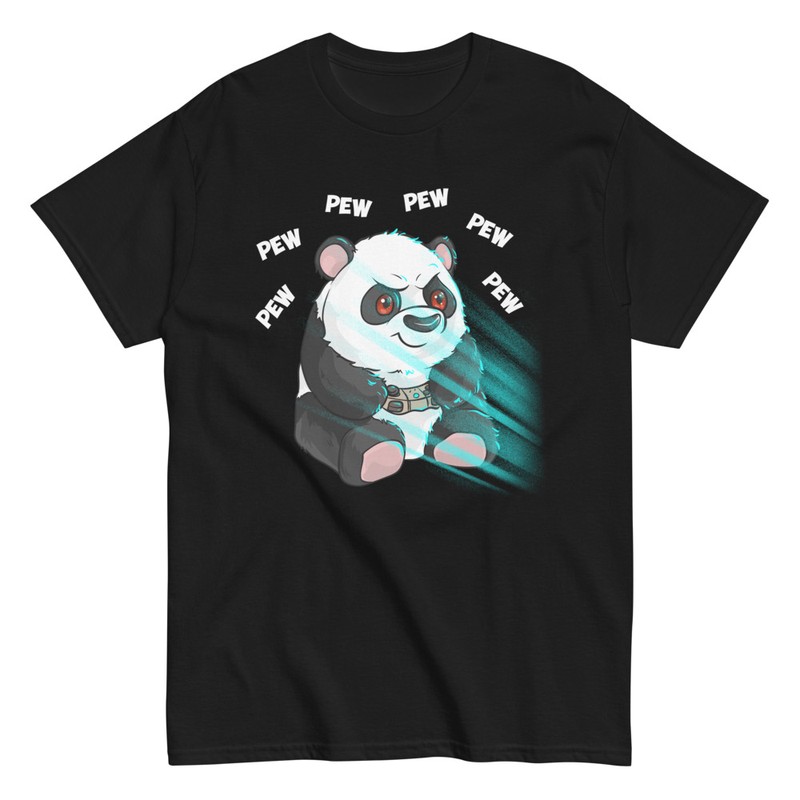 T-shirts: Gaming Panda Pew Pew Shooter