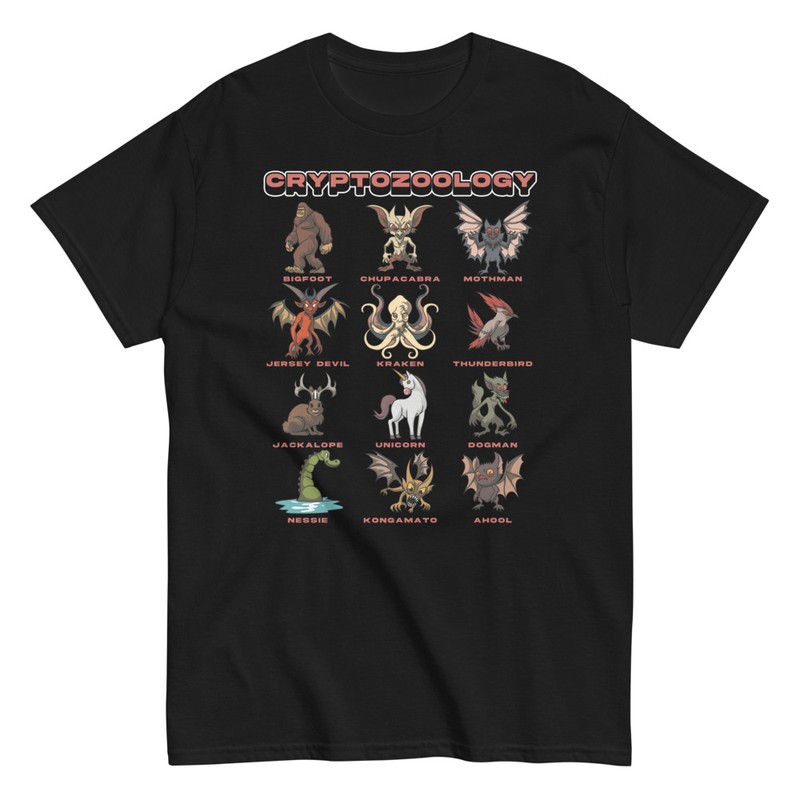 T-shirts: T-shirt cryptozoology creatures