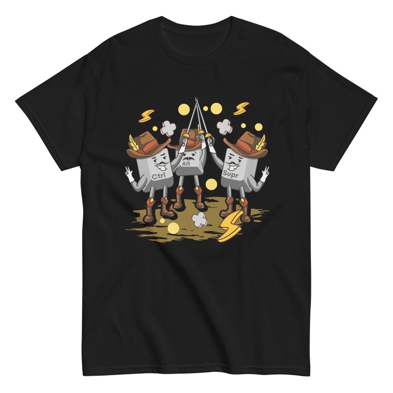 T-shirts: 3 Musketeers Ctrl Alt Del