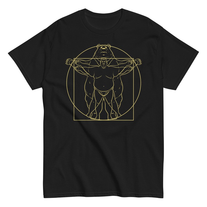 T-shirts: Fat Vitruvian Bear Da Vinci