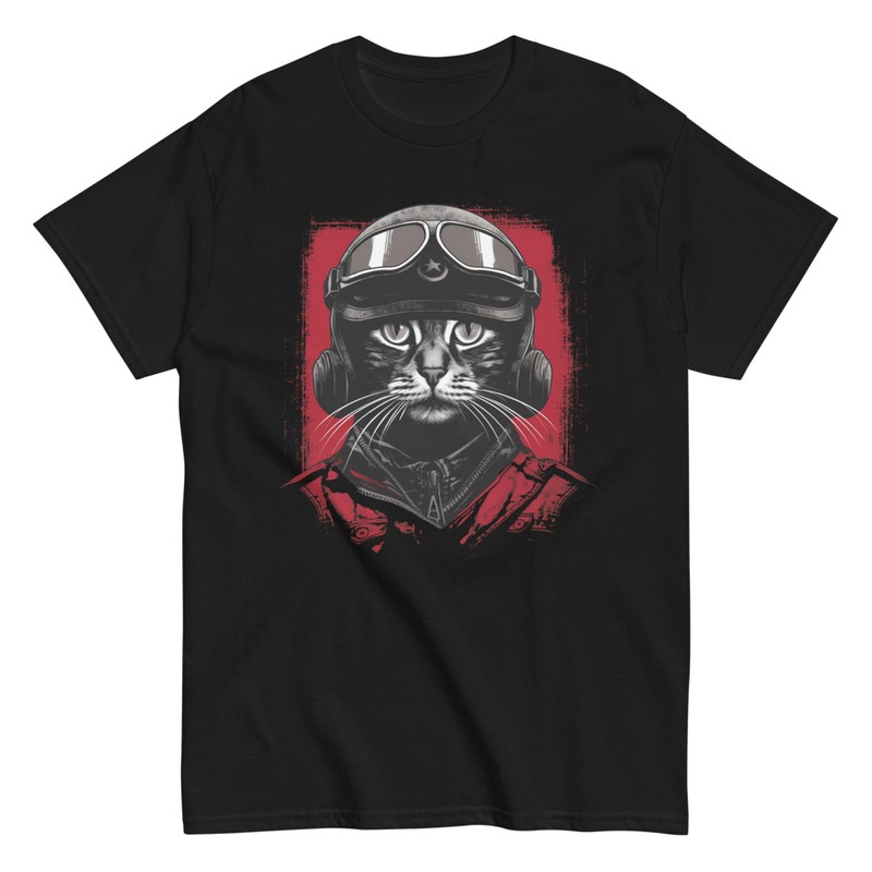 T-shirts: Aviator Cat Geek