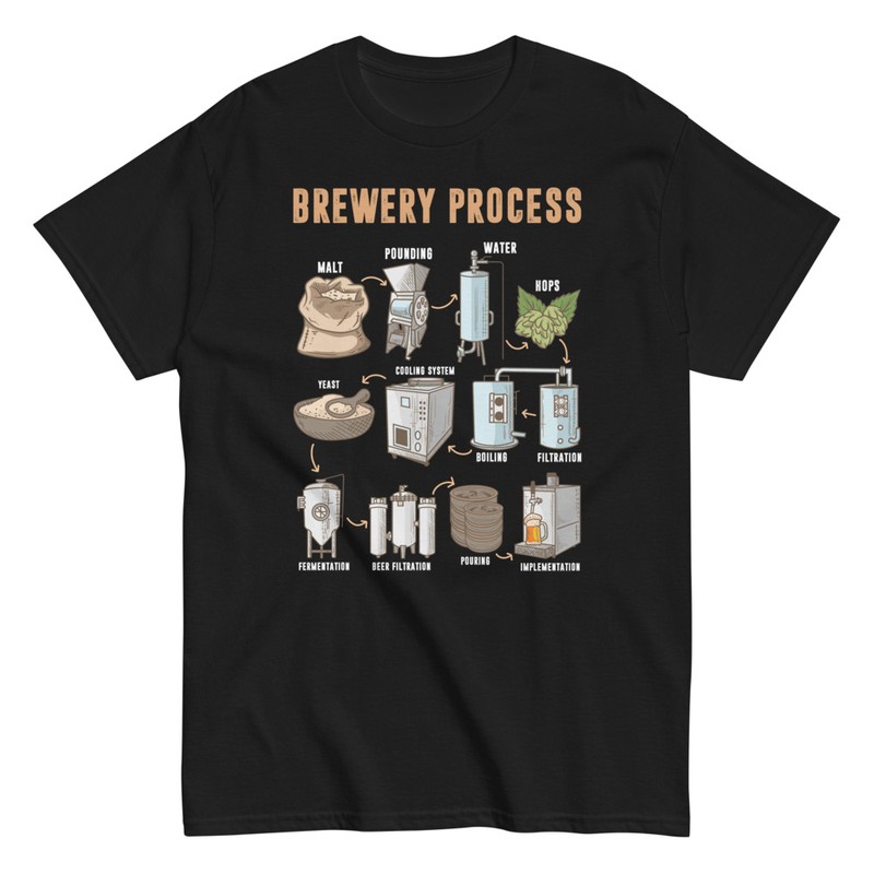 T-shirts: Brewery Process Beer T-shirt