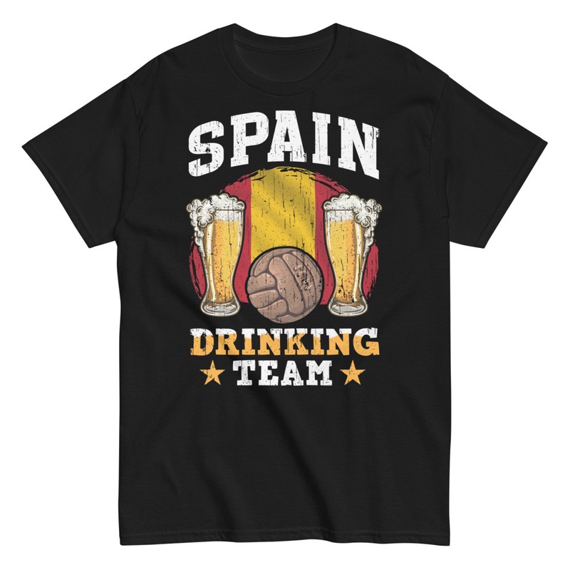 T-shirts: Spain Drinking Team Beer Football