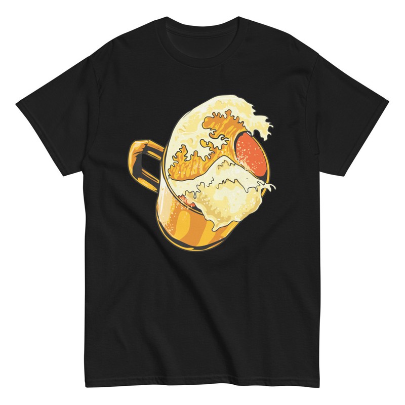 T-shirts: Beer Mug Great Wave
