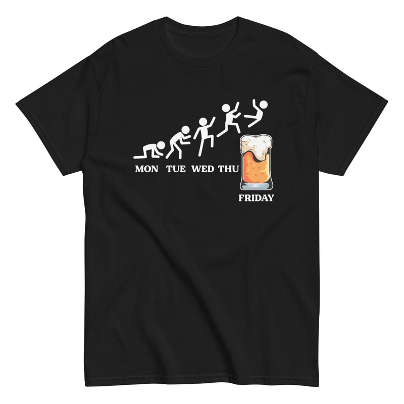 T-shirts: Week Evolution Beer Humor