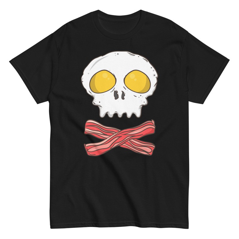 T-shirts: Pirate Skull Eggs and Bacon