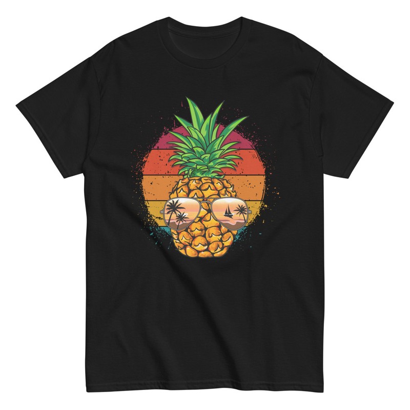 T-shirts: Summer Pineapple Vintage Sunglasses