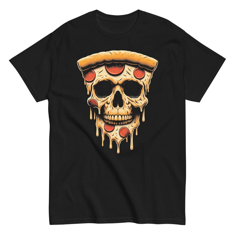 T-shirts: Pizza Skull