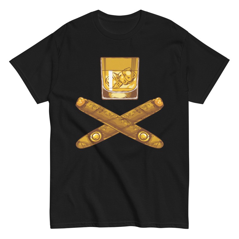 T-shirts: Whiskey and Cigars for Lovers of Good Style