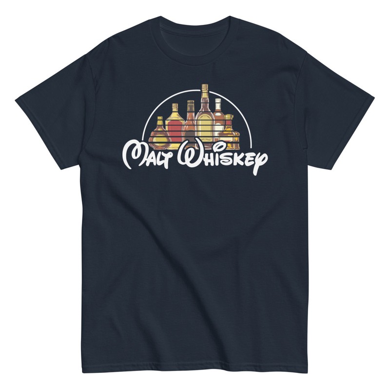 T-shirts: Malt Whiskey Whisky de Malta Disney Logo