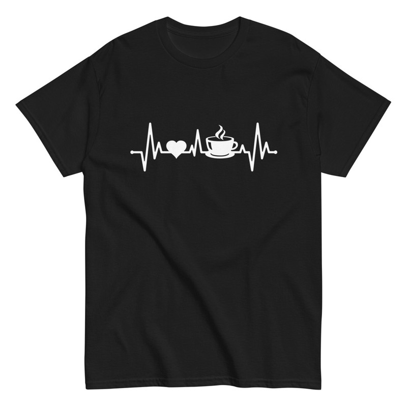 T-shirts: Heartbeats and Coffee