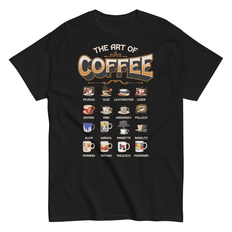 T-shirts: Art of Coffee: Famous Painters' Coffees