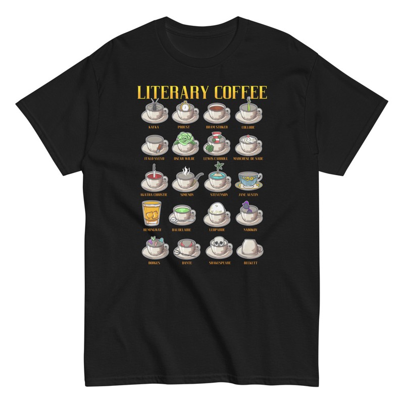 T-shirts: Coffees of Great Literary Masters