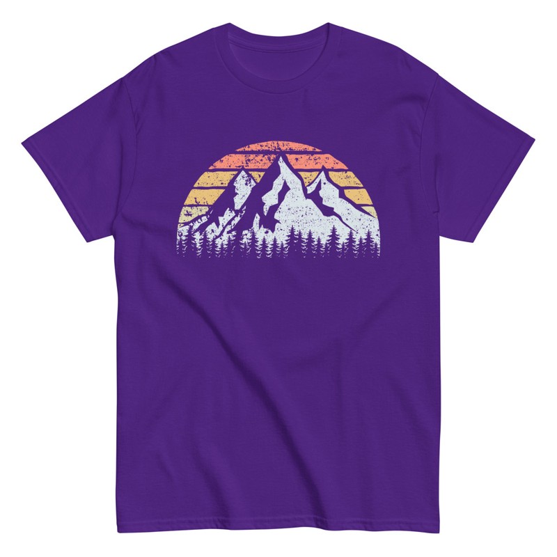 T-shirts: Mountains and Vintage Sunset