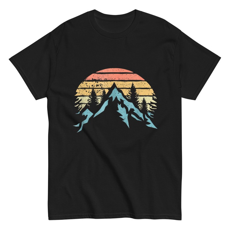 T-shirts: Mountain and Vintage Sunset