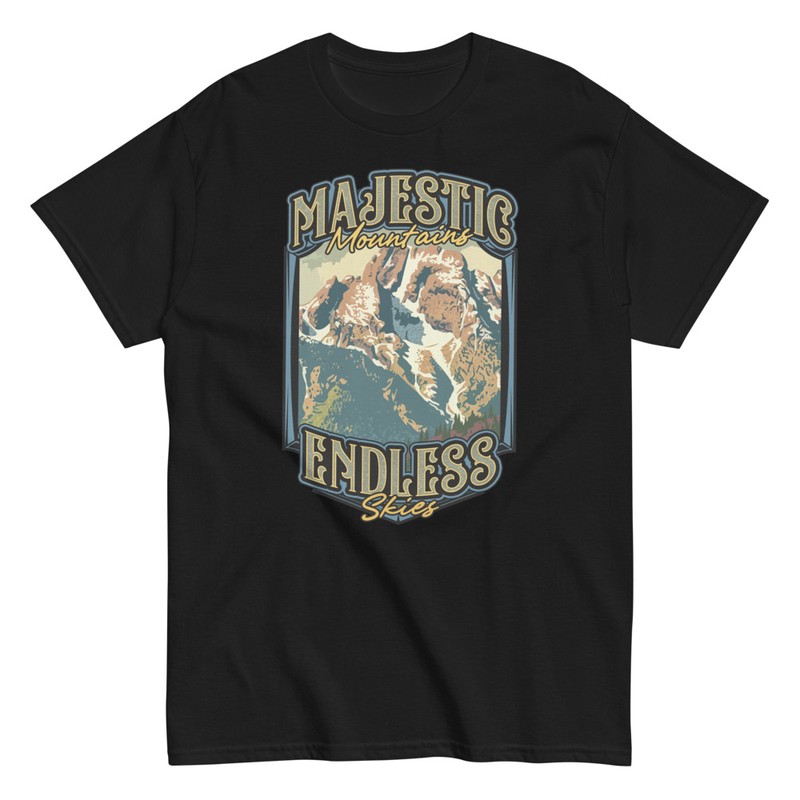 T-shirts: Majestic Mountains Endless Skies