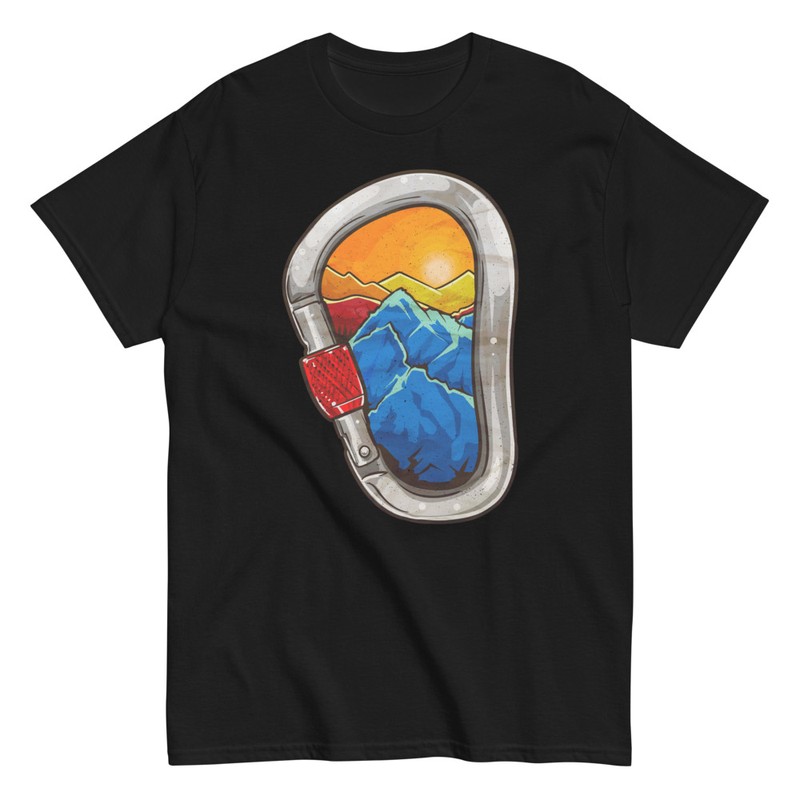 T-shirts: Mountain Carabiner and Landscape