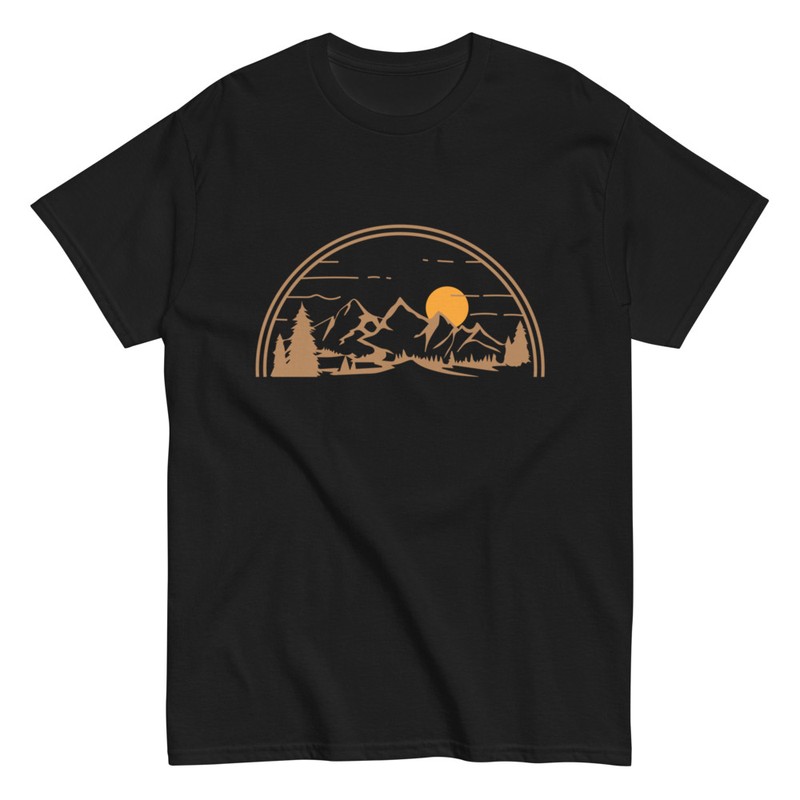 T-shirts: Mountain Skyline and Sunset