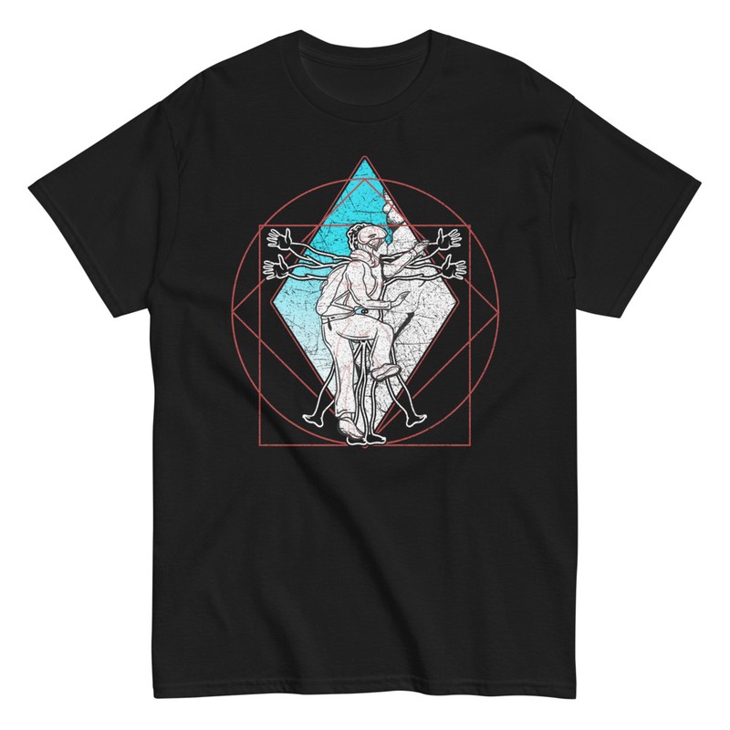 T-shirts: Vitruvian Man Climbing
