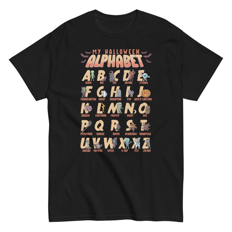 T-shirts: My Halloween Alphabet Fun Spooky